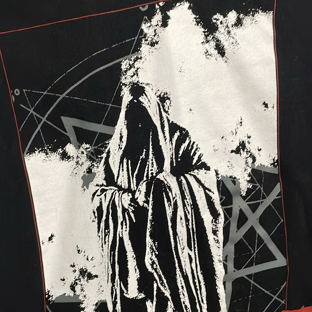 Slipknot Hot Topic Raw Hem Crop Top Hoodie - Picture 7 of 11
